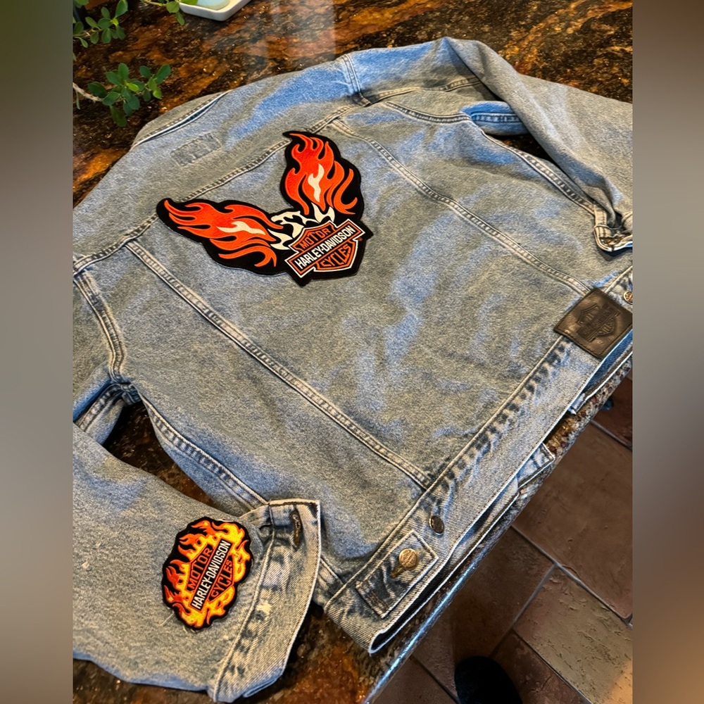 Harley Davidson authentic vintage denim jacket